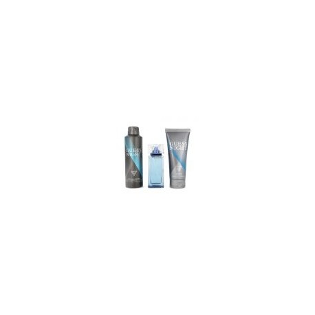 Set Guess Nigth Pour Homme 3pzs 100ml Edt Spray/ Shower Gel 200ml/ Desodorante 226ml Spray.